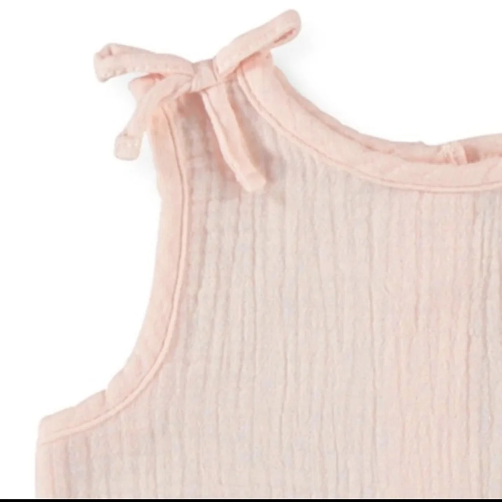 Girls cotton muslin overalls 12M NWT! - Picture 2 of 2
